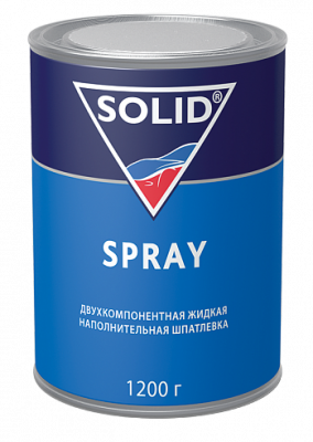 Шпатлевка SOLID SPREY жидкая 1,2кг фото в интернет магазине Новакрас.ру